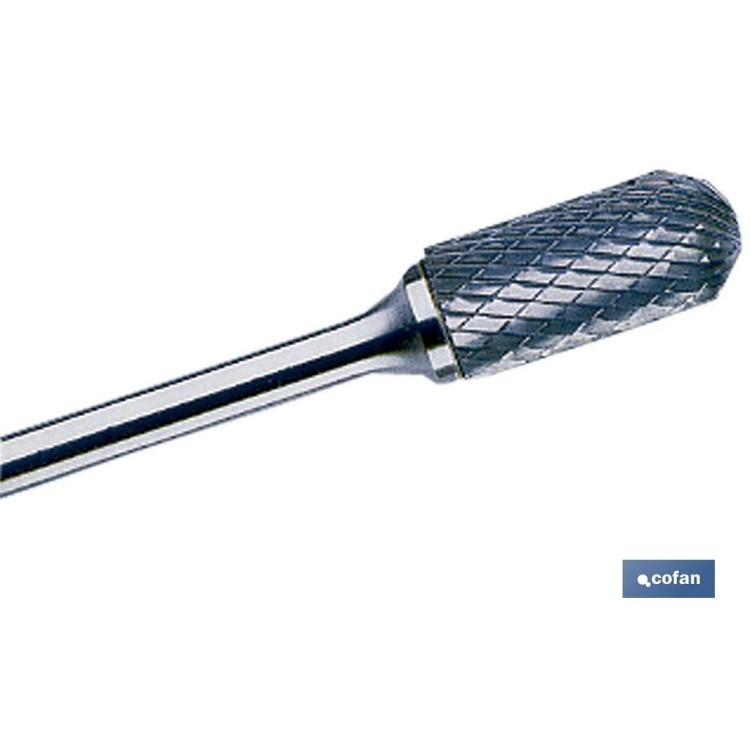 FRESAS ROTATIVAS METAL DURO DENTADO CRUZADO CILíNDRICA CON RADIO 6 X 6 X 19 X 50 (PACK: 1)
